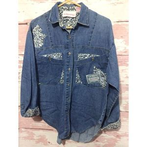 Vintage Razzberry Denim Shirt Medium